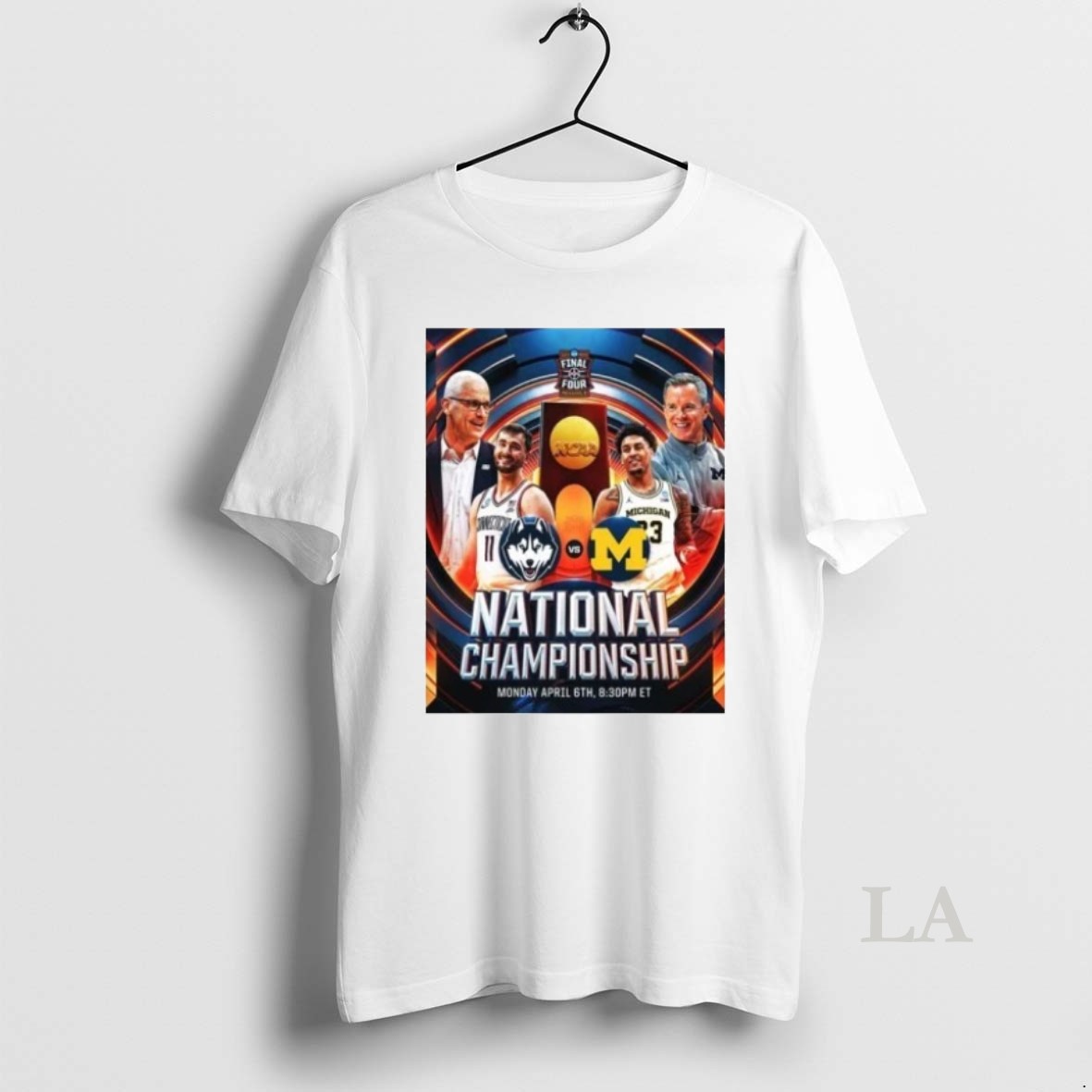 Original Uconn Huskies Vs Michigan Wolverines Mens Basketball 2026 Ncaa National Championship Shirt