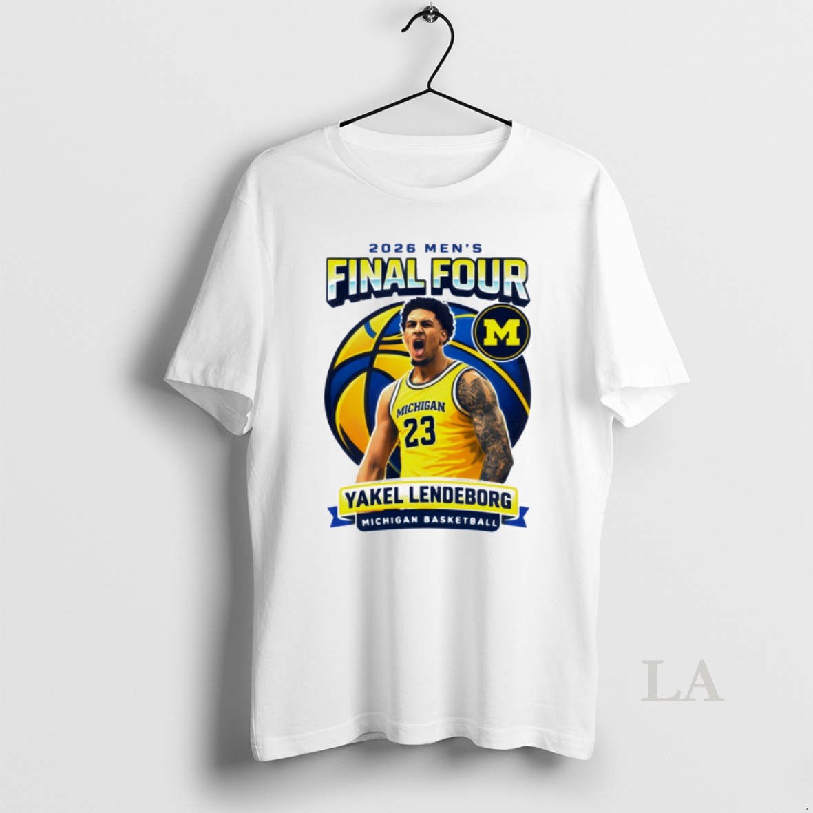 Original Yaxel Lendeborg Michigan Wolverines Mens Basketball Final Four Shirt