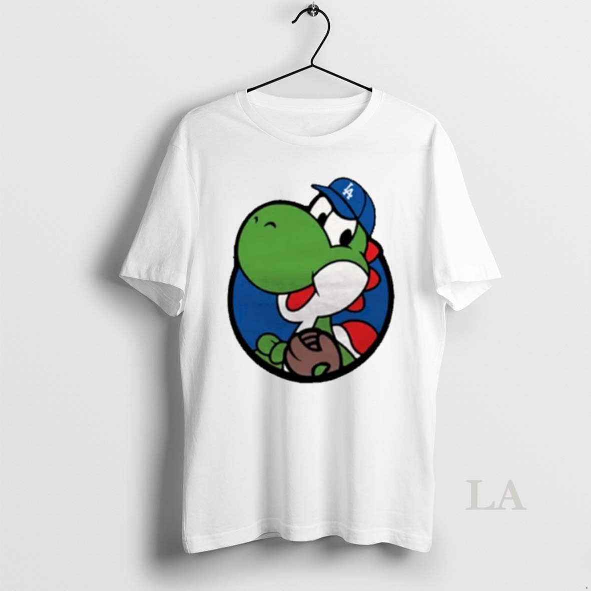 Original Yoshinobu Yamamoto 18 Baseball Super Mario Dodgers Fan Shirt