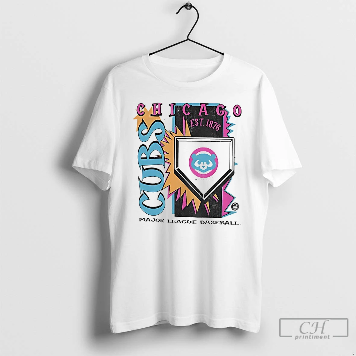 Premium Chicago Cubs 1976 Mlb Cooperstown Neon Field Shock T Shirts Sweater Hoodie