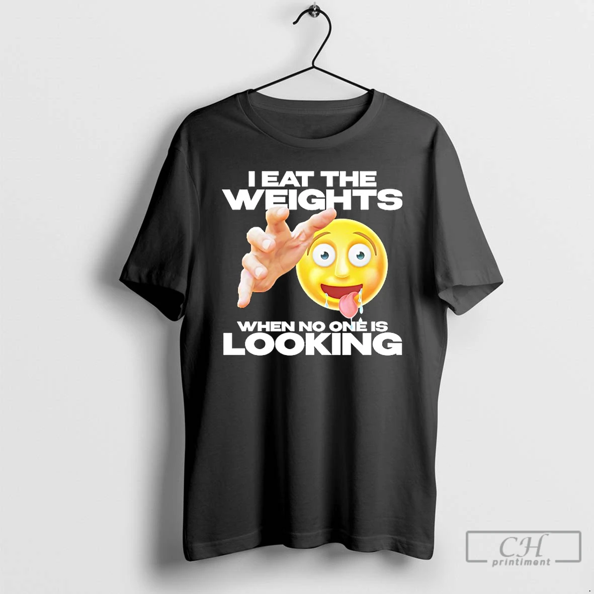 Premium I Eat The Weights When No One Is Looking Emoji T Shirts Sweater Hoodie