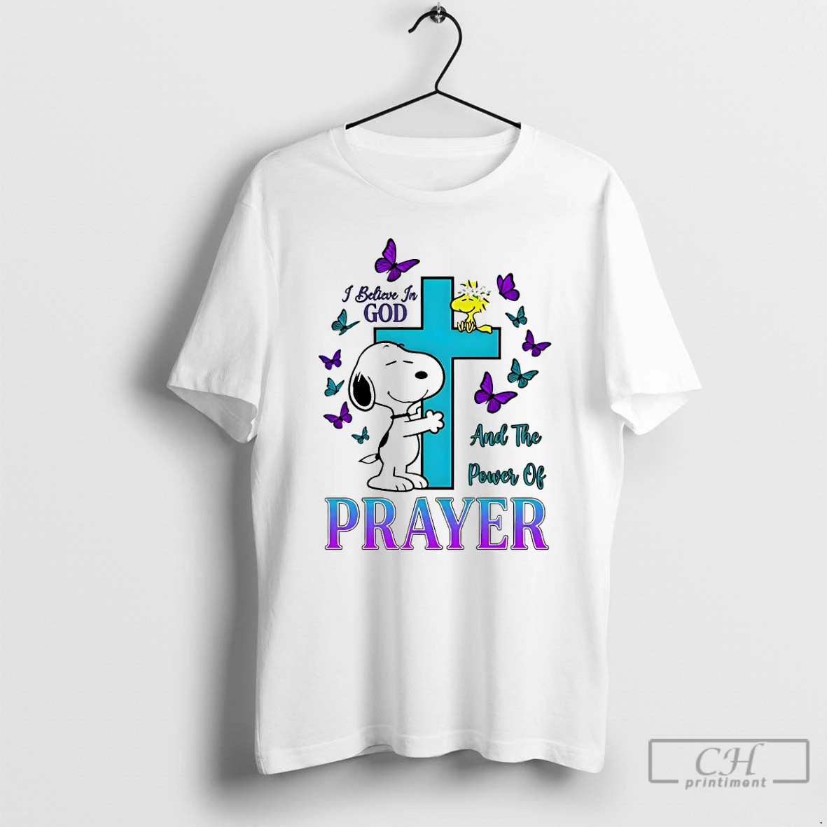 Premium Snoopy I Believe God And The Power Of Prayer T Shirts Sweater Hoodie
