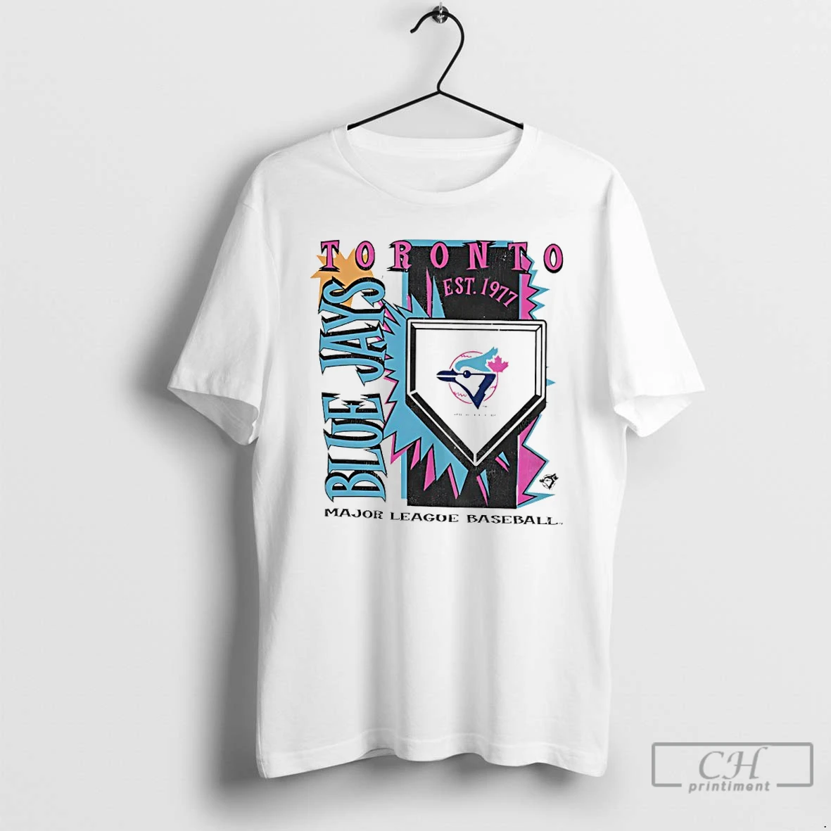 Premium Toronto Blue Jays 1977 Mlb Cooperstown Neon Field Shock T Shirts Sweater Hoodie