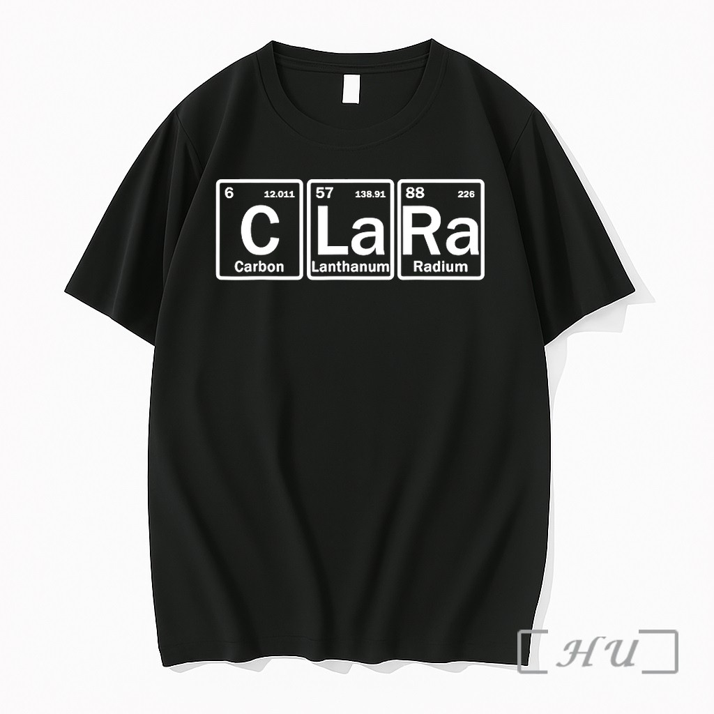 Clara Name Personalized In Periodic Table Elements Tshirts Sweater Hoodie