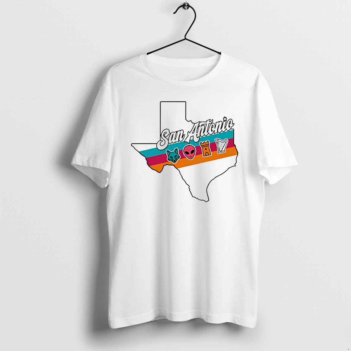 Classic Alien Fox Castle Harp San Antonio Spurs Basketball Texas Map 2026 Shirts Sweater Hoodie