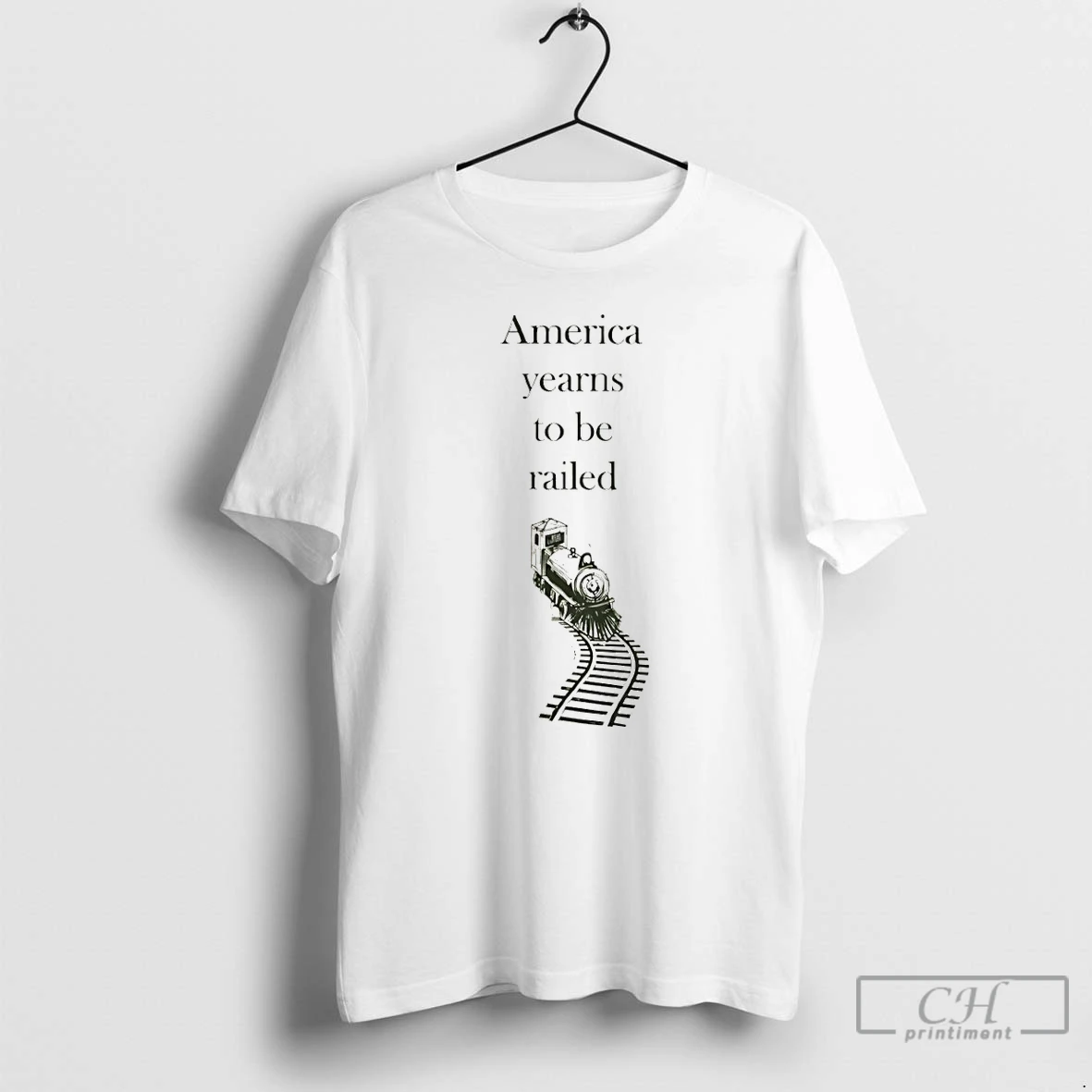 Classic America Yearns To Be Railed Train Vintage T Shirts Sweater Hoodie