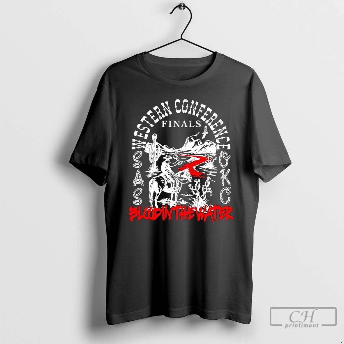 Classic Blood In The Water Western Conference Finals Vintage T Shirts Sweater Hoodie