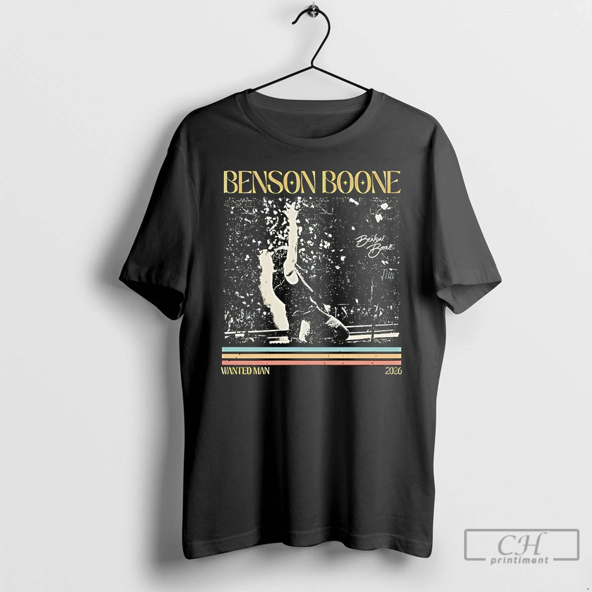 Classic Cmda4blu Benson Boone Wanted Man World Tour 2026 Signature Vintage T Shirts Sweater Hoodie