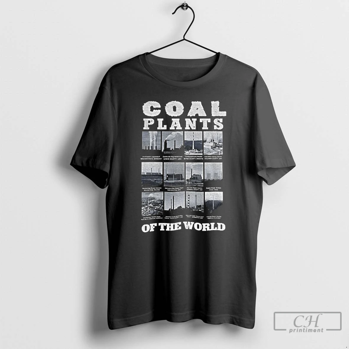 Classic Coal Plants Of The World Graphic Vintage T Shirts Sweater Hoodie