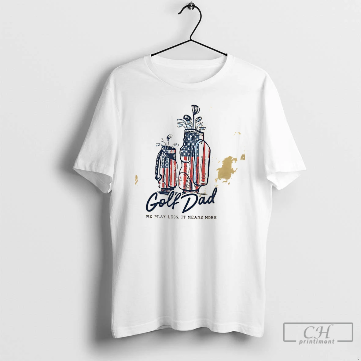 Classic Golf Dad Bags Usa We Play Less It Means More T Shirts Sweater Hoodie