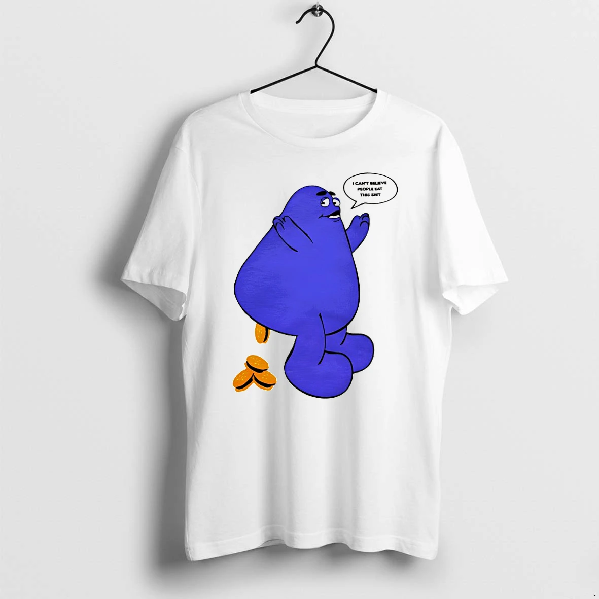 Classic Grimace Mcdonalds I Cant Believe People Eat This Shit Shirts Sweater Hoodie