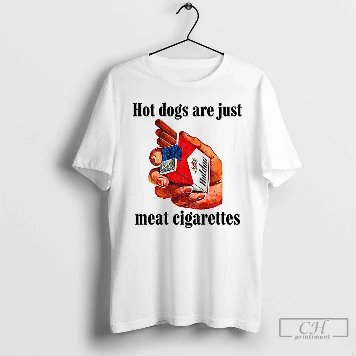 Classic Hot Dogs Are Just Meat Cigarettes Funny Meme T Shirts Sweater Hoodie