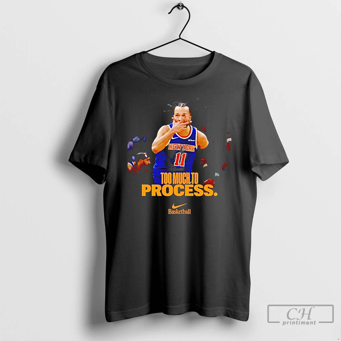Classic Jalen Brunson To Much To Process Knicks Nba Playoffs T Shirts Sweater Hoodie