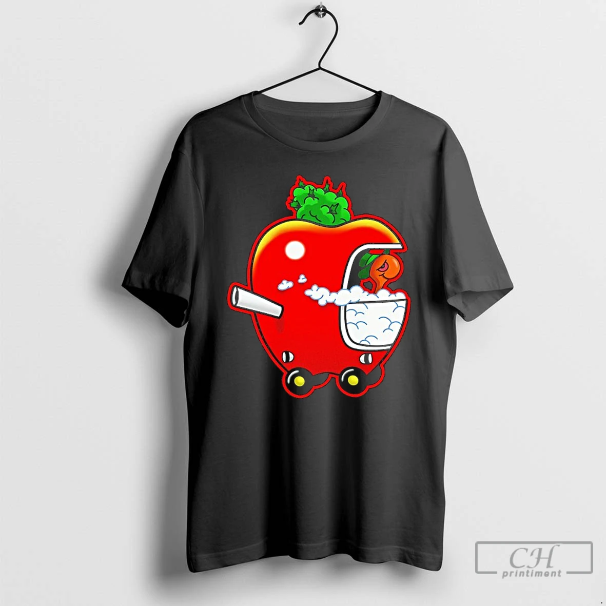 Classic Lbzu6cad Smokey Worm Apple Character T Shirts Sweater Hoodie