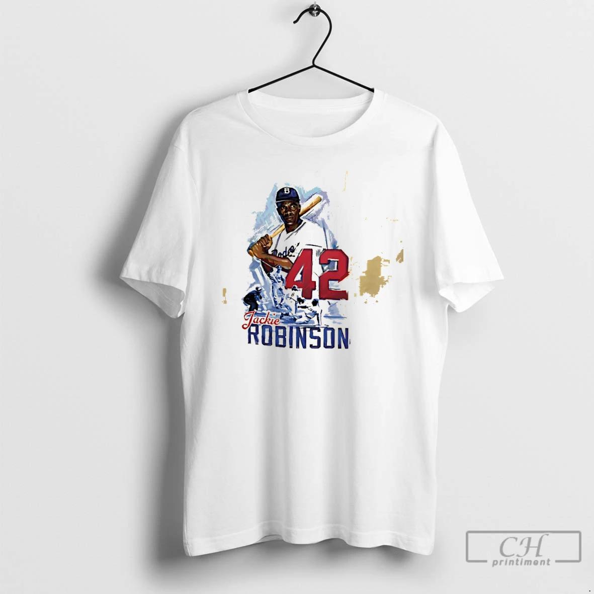 Classic Los Angeles Dodgers Jackie Robinson 42 Baseball T Shirts Sweater Hoodie