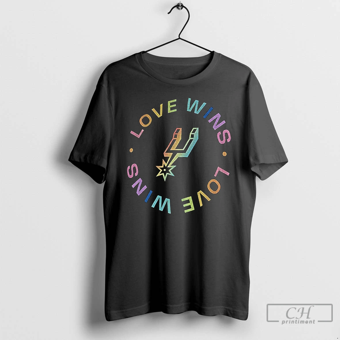 Classic Love Wins San Antonio Spurs Basketball Nba Logo T Shirts Sweater Hoodie