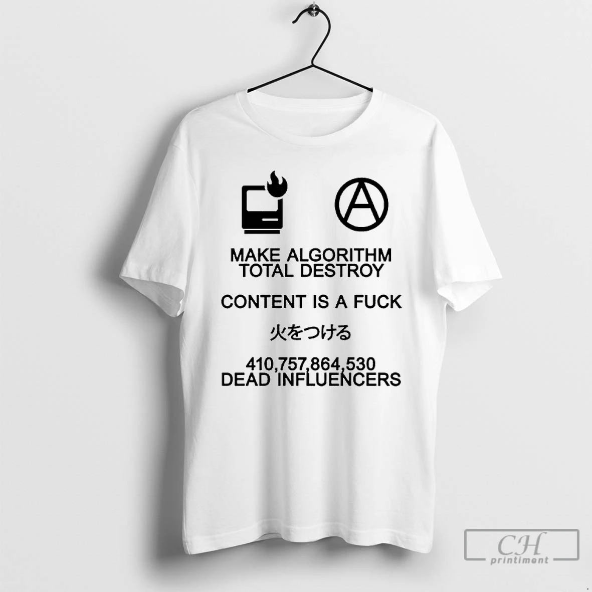Classic Make Algorithm Total Destroy Content Is A Fuck Dead Influencers T Shirts Sweater Hoodie