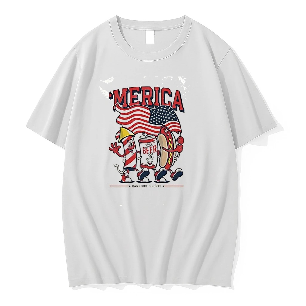 Classic Merica Lite Beer Hot Dog Firework 4th Of July Shirts Sweater Hoodie