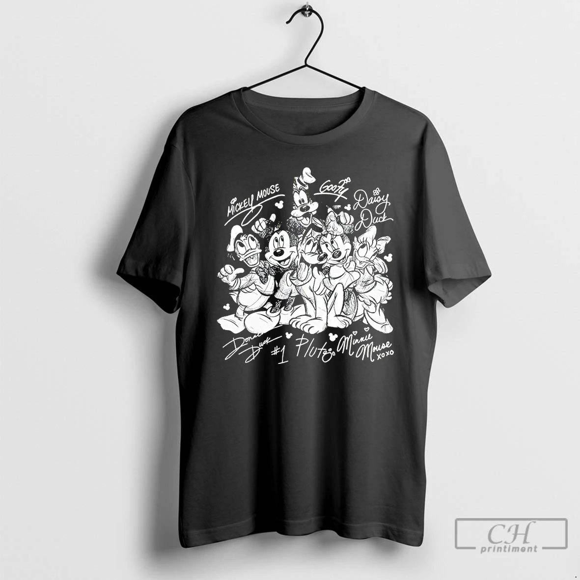 Classic Mickey And Friends Disneyland Friend Trip 2026 Sketch T Shirts Sweater Hoodie
