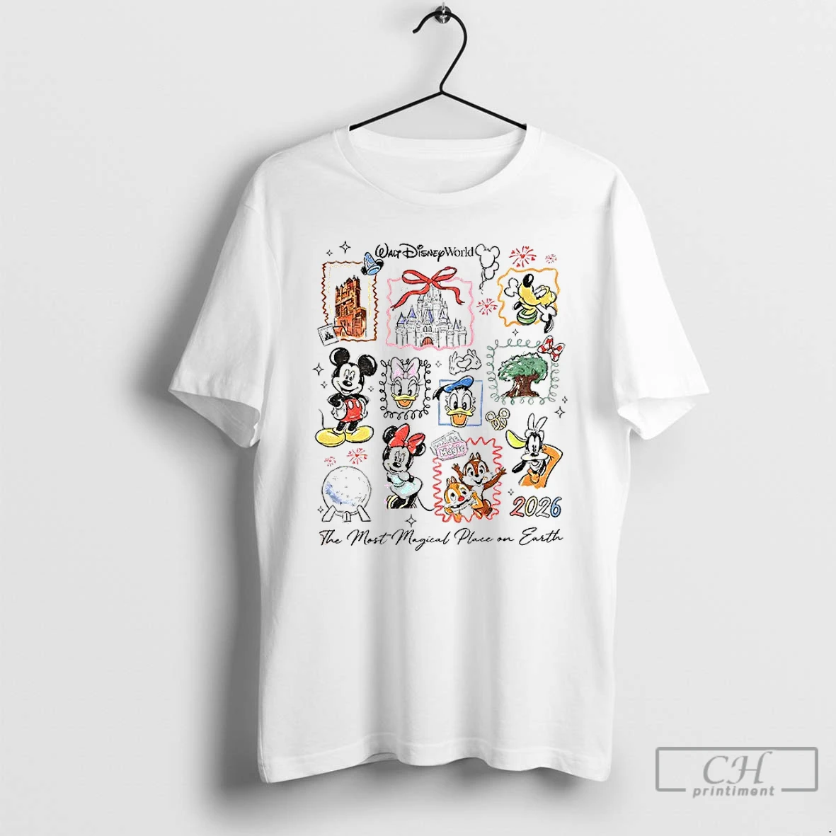 Classic Mickey And Friends Disneyworld The Most Magical Place On Earth T Shirts Sweater Hoodie