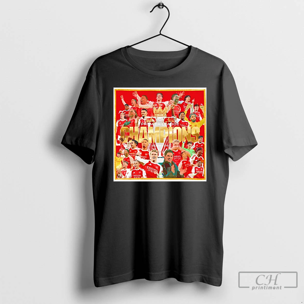 Classic Mikel Arteta Arsenal Fc All Team Premier League Champions 2025 26 T Shirts Sweater Hoodie