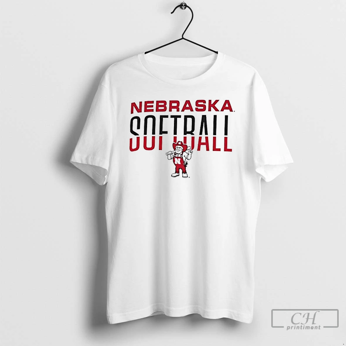 Classic Nebraska Huskers Softball Mascot T Shirts Sweater Hoodie