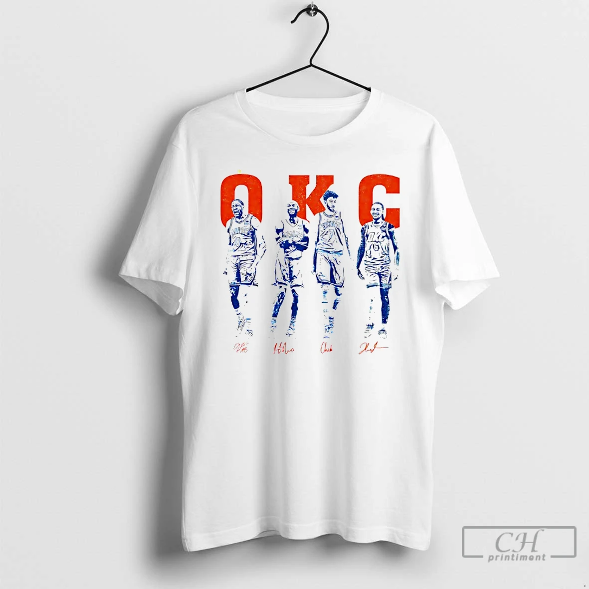 Classic Oklahoma City Thunder Okc Players Signature T Shirts Sweater Hoodie
