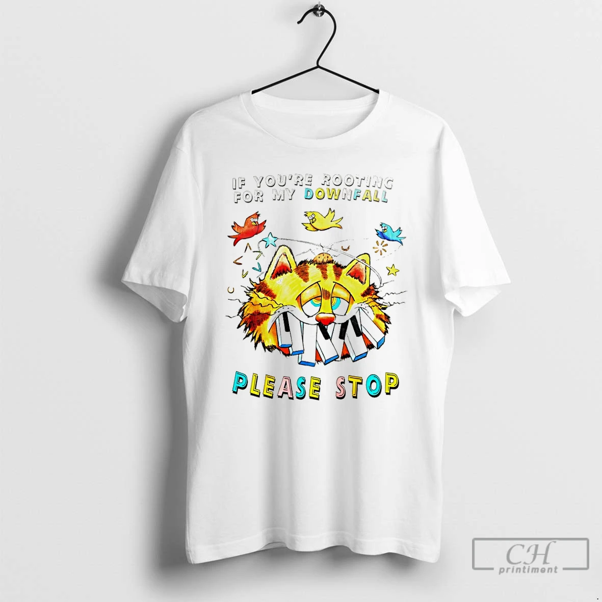 Classic Orange Cat If Youre Rooting For My Downfall Please Stop T Shirts Sweater Hoodie