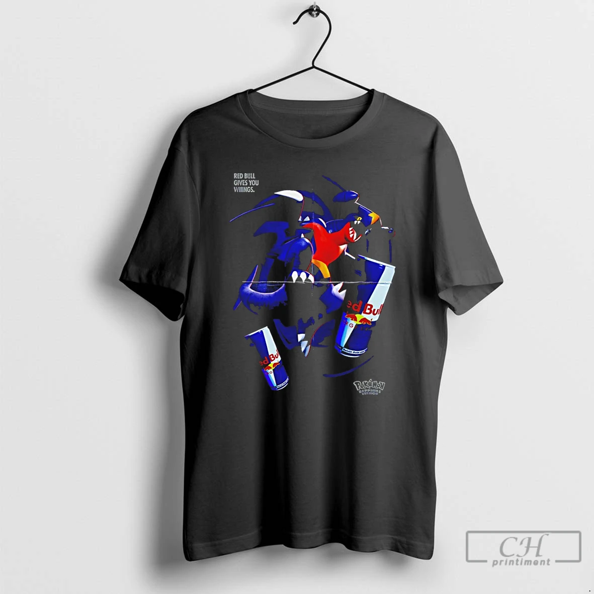 Classic Pokemon Garchomp X Red Bull Gives You Wiiings T Shirts Sweater Hoodie