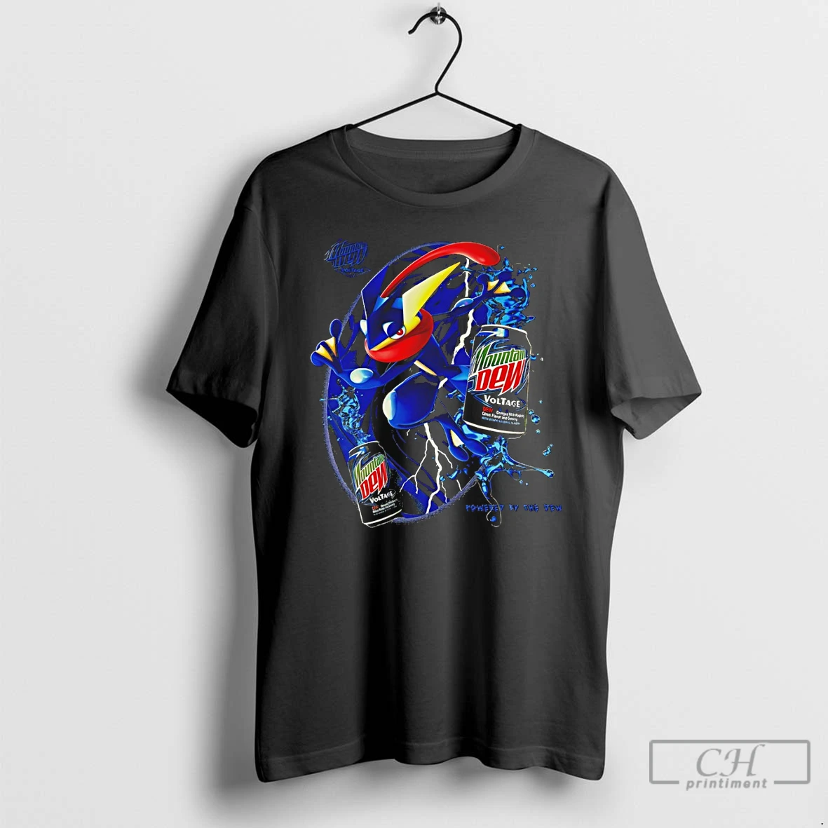 Classic Pokemon Greninja X Mountain Dew Voltage Powerey By The Dew T Shirts Sweater Hoodie
