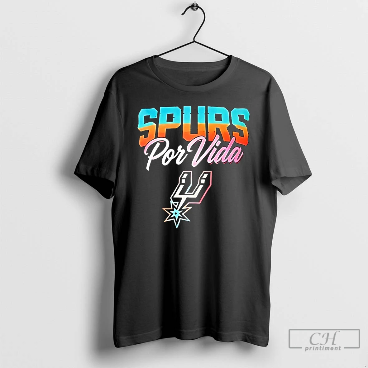 Classic Por Vida San Antonio Spurs Logo T Shirts Sweater Hoodie