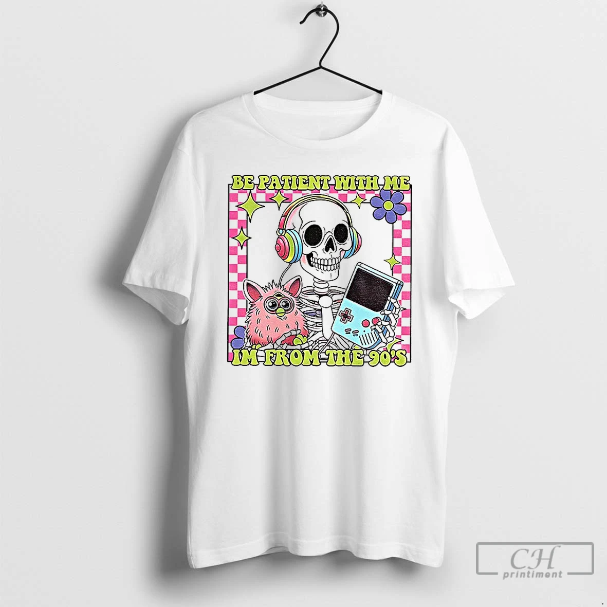 Classic Skeleton Please Be Patient Skull Meme Im From The 90s T Shirts Sweater Hoodie