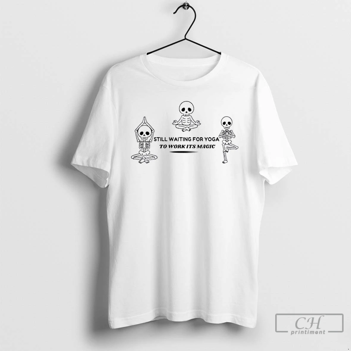 Classic Skeletons Still Waiting For Yoga To Work Its Magic T Shirts Sweater Hoodie