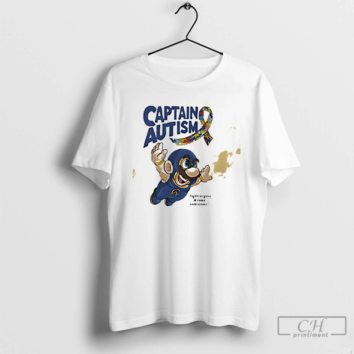 Classic Super Mario Flying Captain Autism Super Captain Autism T Shirts Sweater Hoodie