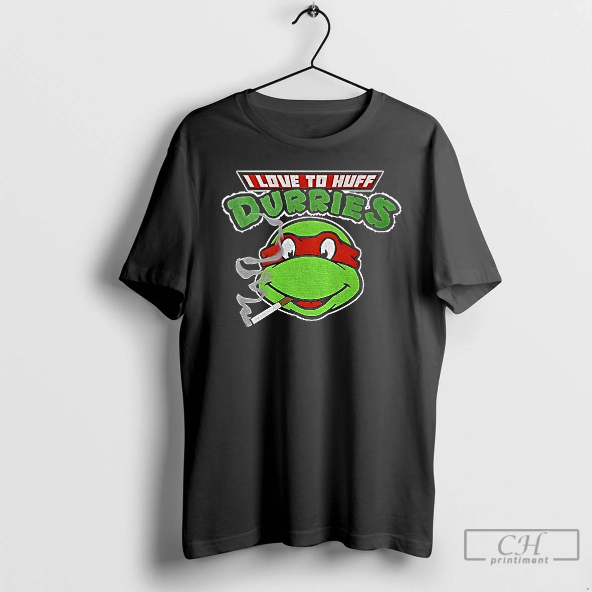 Classic Teenage Mutant Ninja Turtles I Love To Huff Durries Parody Logo T Shirts Sweater Hoodie