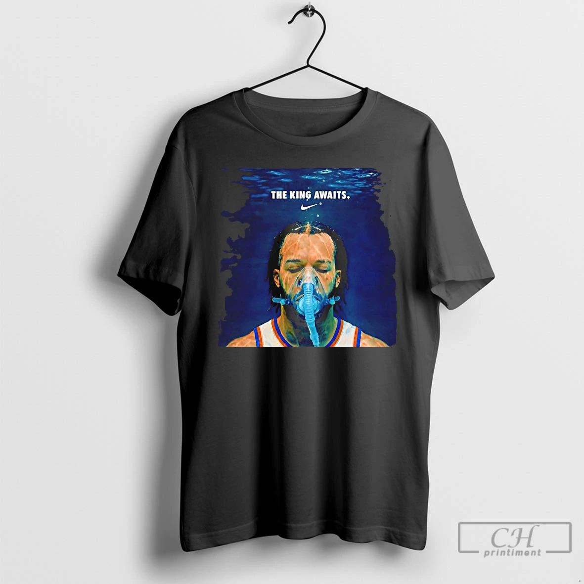 Classic The King Awaits Jalen Brunson New York Knicks Nba Playoffs Nike T Shirts Sweater Hoodie