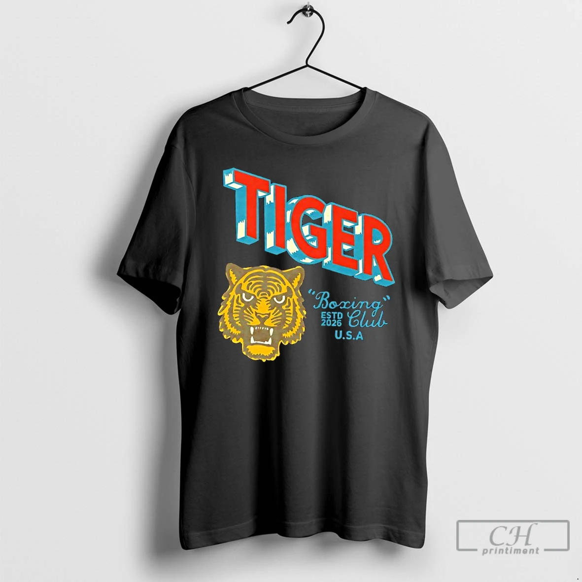 Classic Tiger Boxing Club Estd 2026 Usa T Shirts Sweater Hoodie