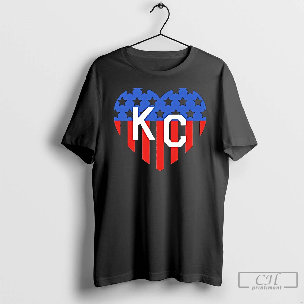 Classic Usa Stars Stripes Kansas City Kc In Heart T Shirts Sweater Hoodie
