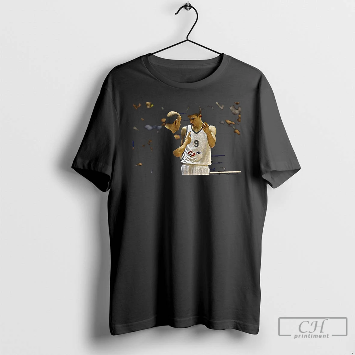 Classic Vanja Marinkovic And Dusko Vujosevic Partizan Belgrade Basketball Photo T Shirts Sweater Hoodie
