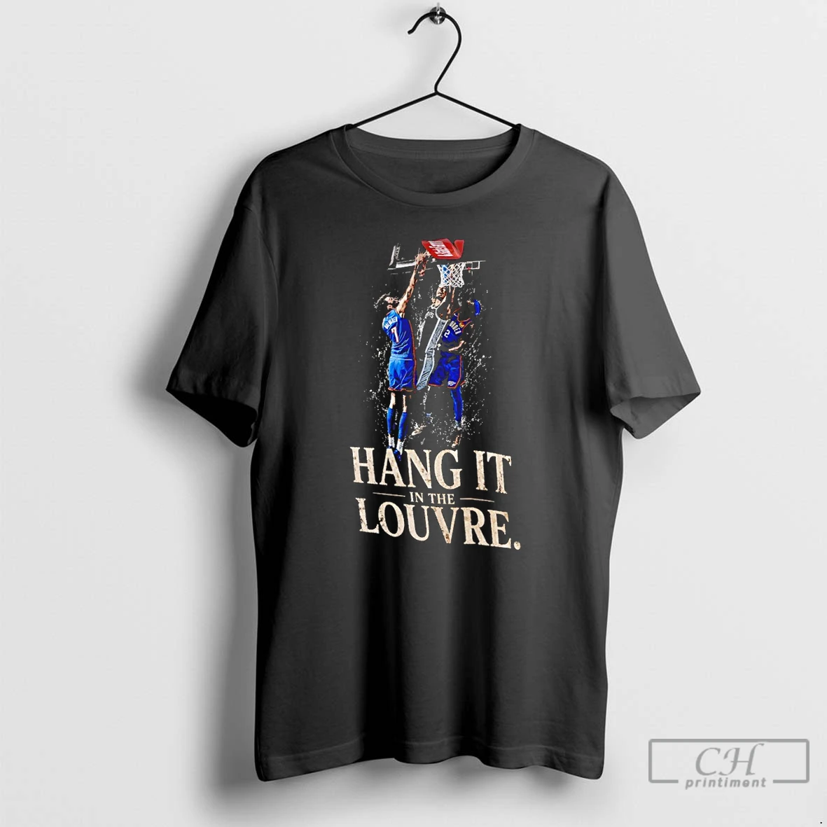 Classic Victor Wembanyama Chet Holmgren Shai Gilgeous Alexander Hang It In The Louvre 2026 T Shirts Sweater Hoodie