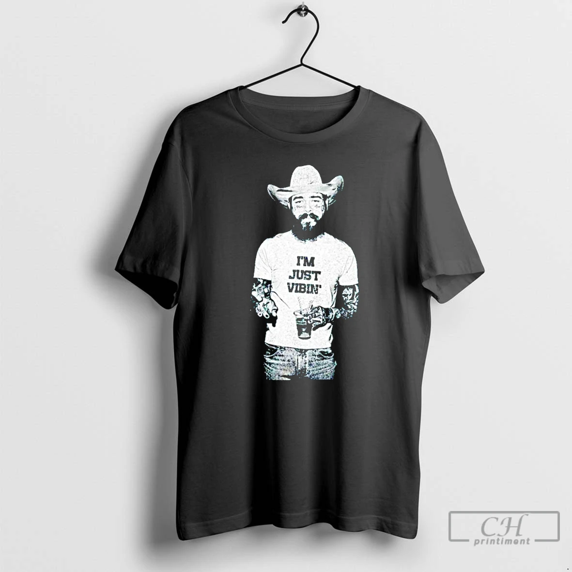 Classic Vintage 90s Post Malone Im Just Vibin T Shirts Sweater Hoodie