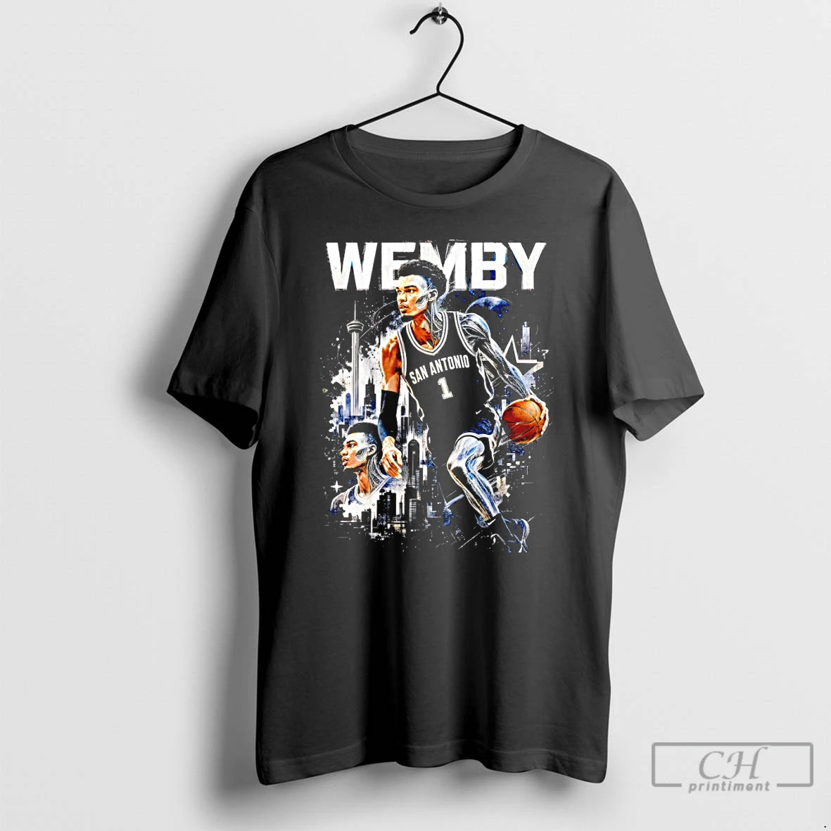 Classic Wemby Half Alien Victor Wembanyama San Antonio Spurs Basketball Graphic Vintage T Shirts Sweater Hoodie
