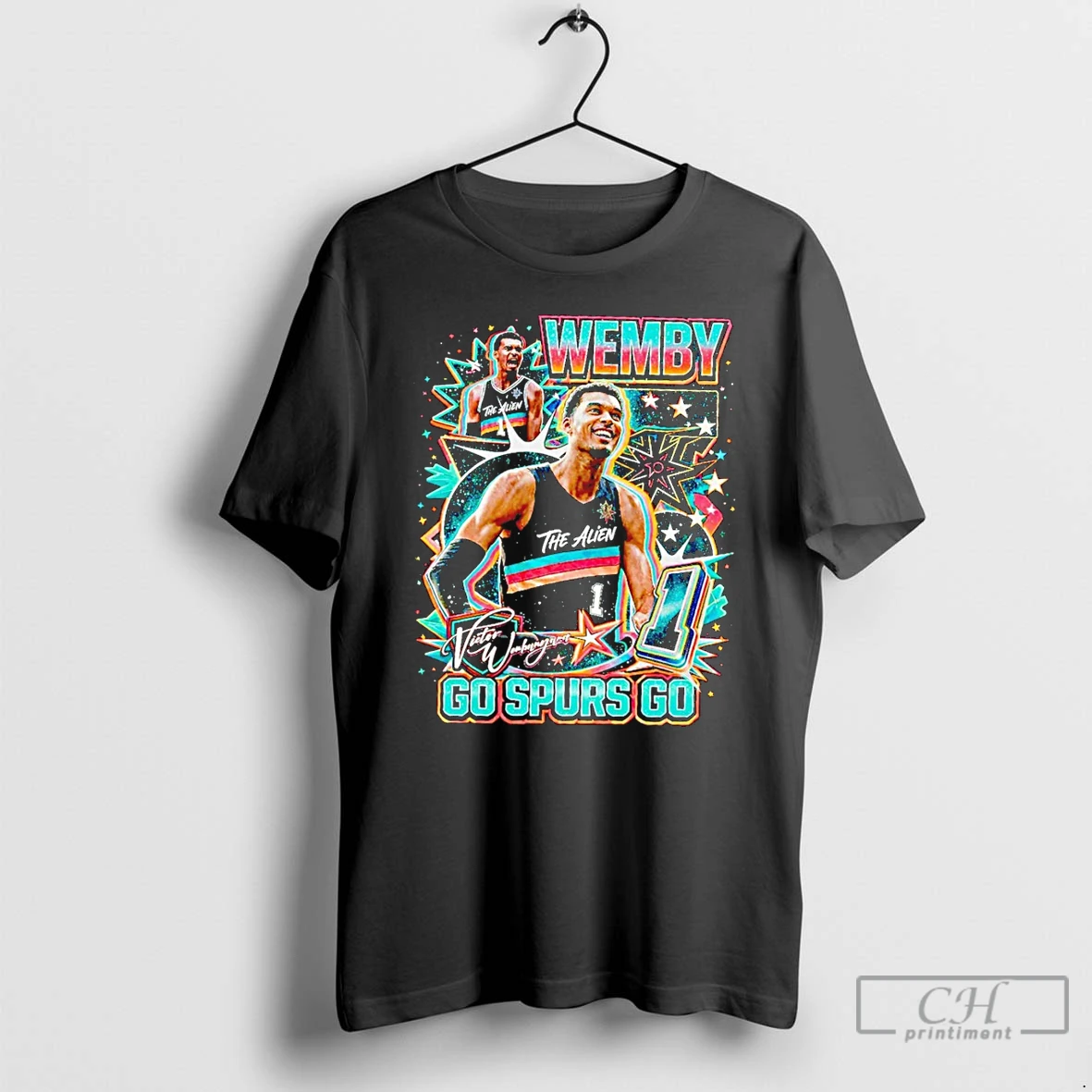 Classic Wemby The Alien 90s Vintage Bootleg Go Spurs Go T Shirts Sweater Hoodie
