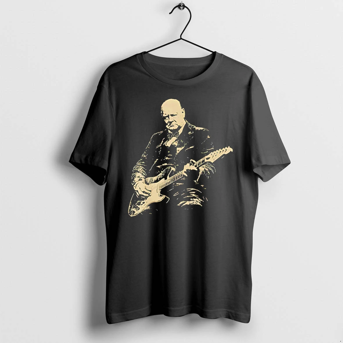 Classic Winston Churchill Playing Electric Guitar Vintage Shirts Sweater Hoodie
