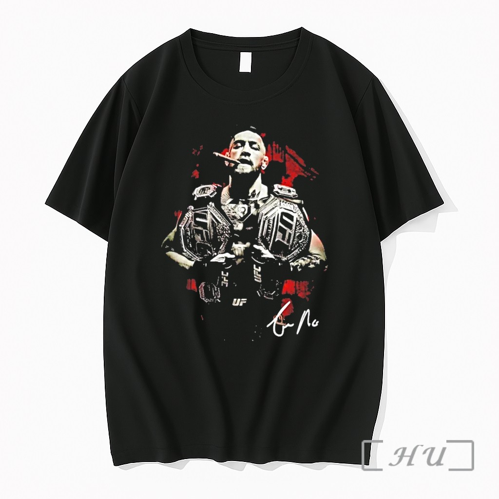 Conor Mcgregor Smoking Cigar Ufc Double Belt Tshirts Sweater Hoodie