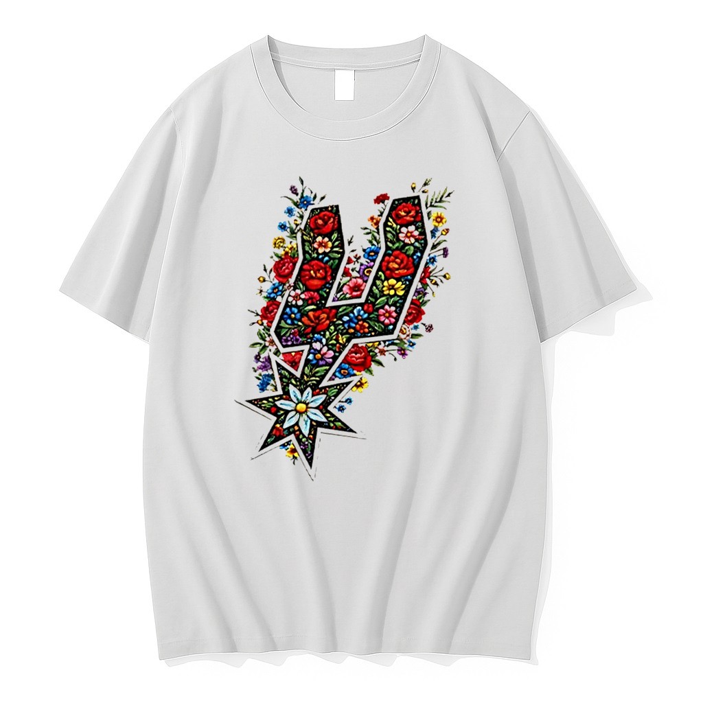 Faux Floral Spurs San Antonio Basketball Tee Tshirts Sweater Hoodie