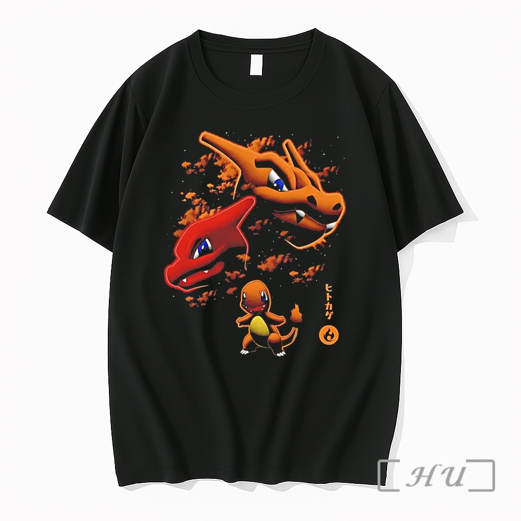 Hitokage Fire Lizard Charmander Charmeleon And Charizard Tshirts Sweater Hoodie