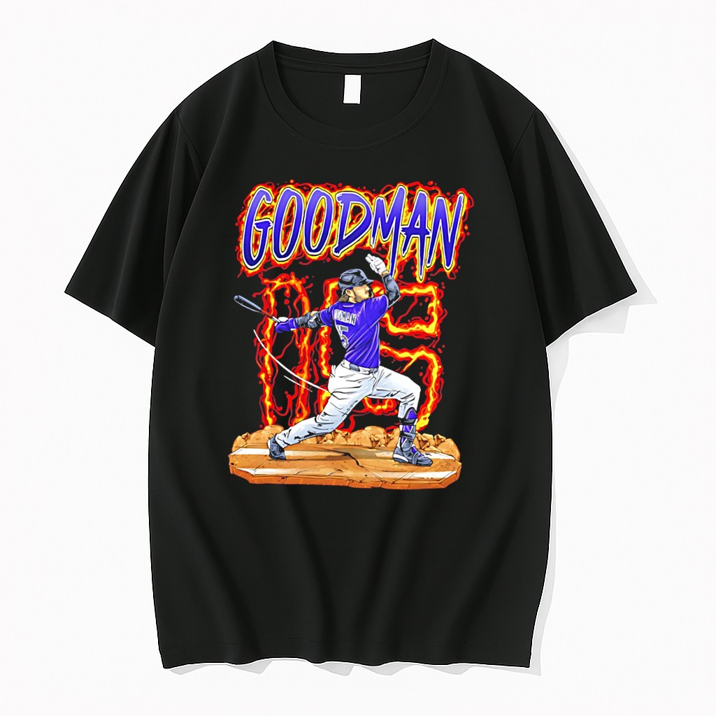 Hunter Goodman Colorado Rockies 2026 Hand Drawn Artwork Tee Tshirts Sweater Hoodie