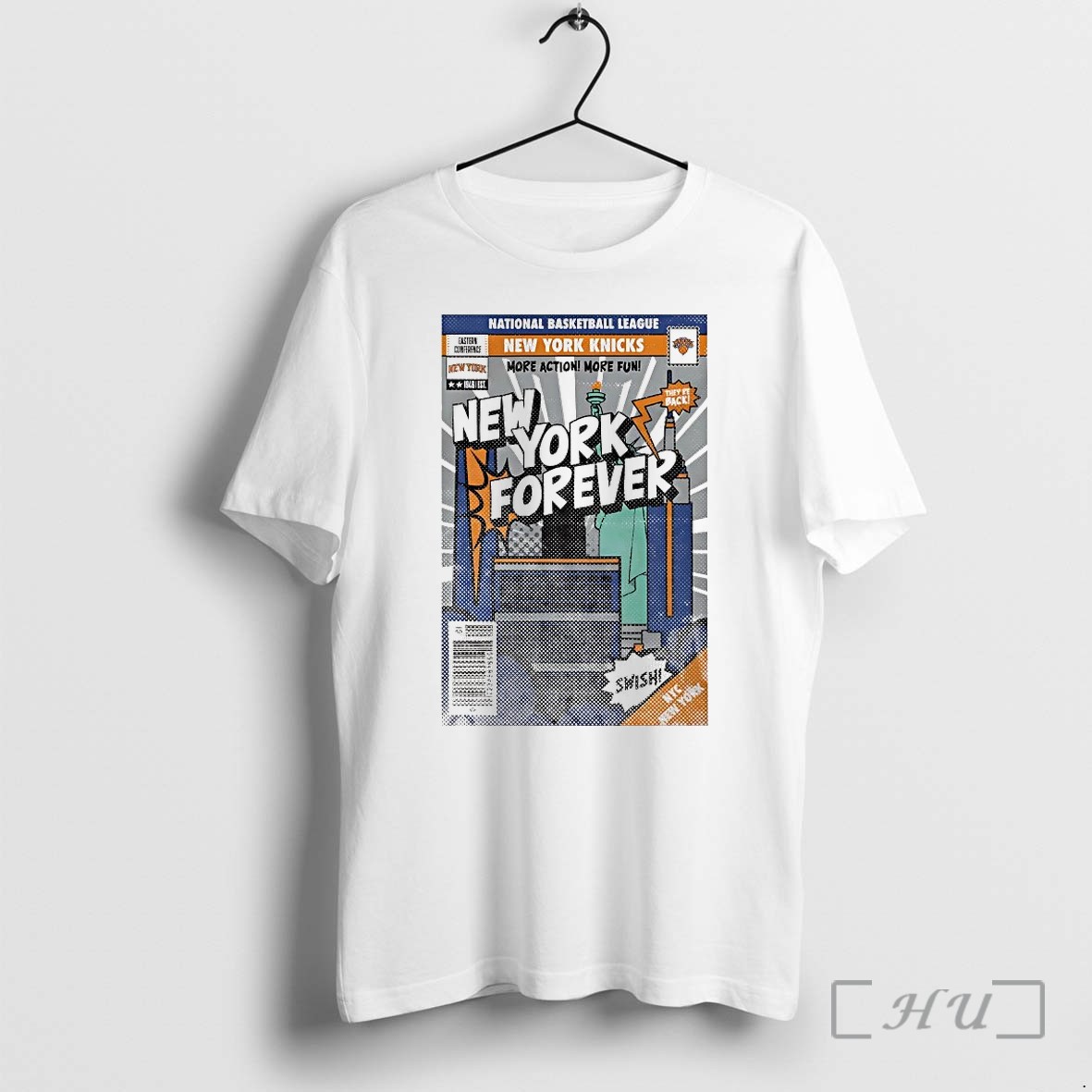 New York Knicks More Action More Fun Comic Book Cover Tshirts Sweater Hoodie