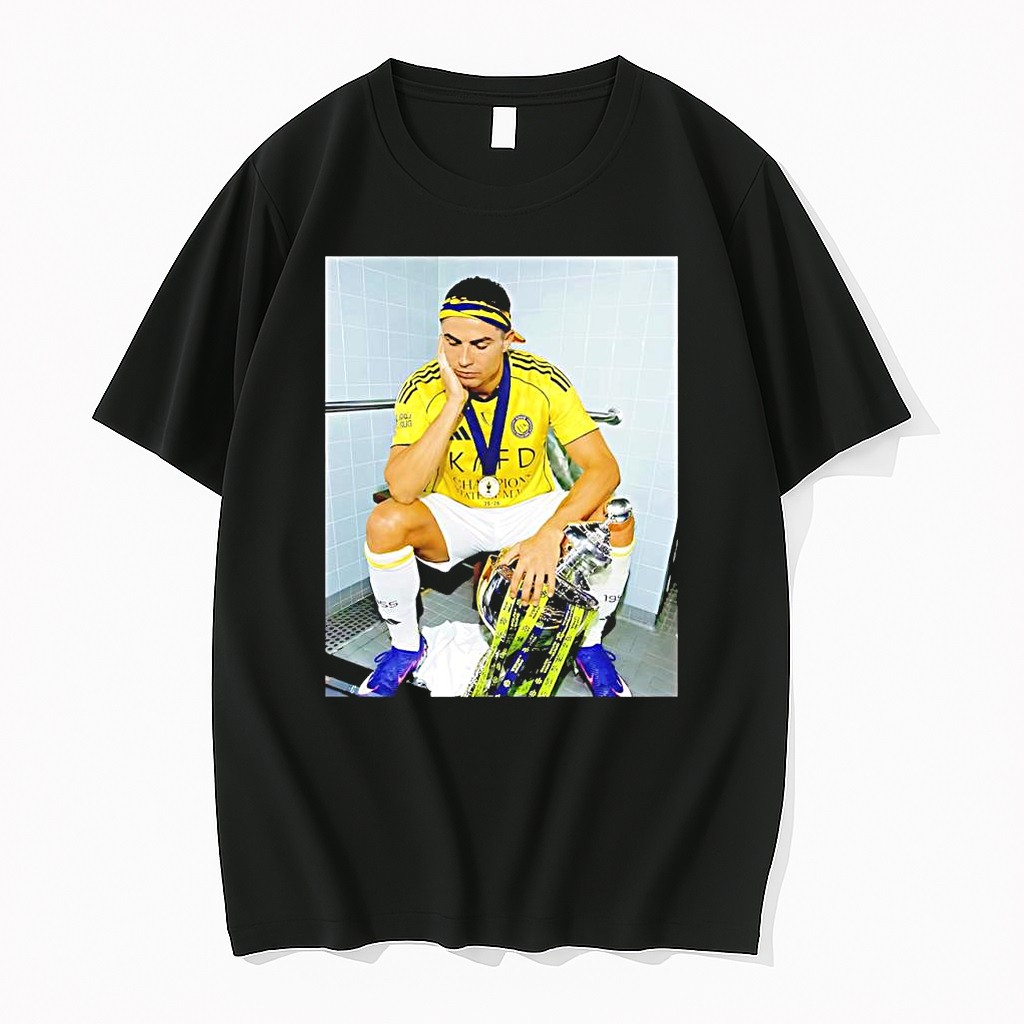 Official Cristiano Ronaldo Al Nassr Champion 2026 Trophy Football Parody T Shirts